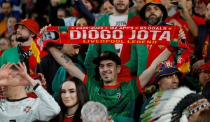 Durante el Mundial, la Selección de Portugal mantiene presente a Diogo Jota.