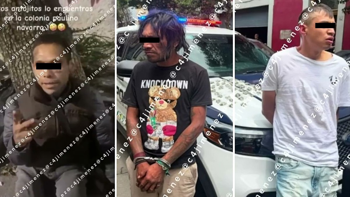 Dos narcomenudistas fueron detenidos en CdMx; hacían que un cliente grabara TikToks. | Foto: Carlos Jiménez