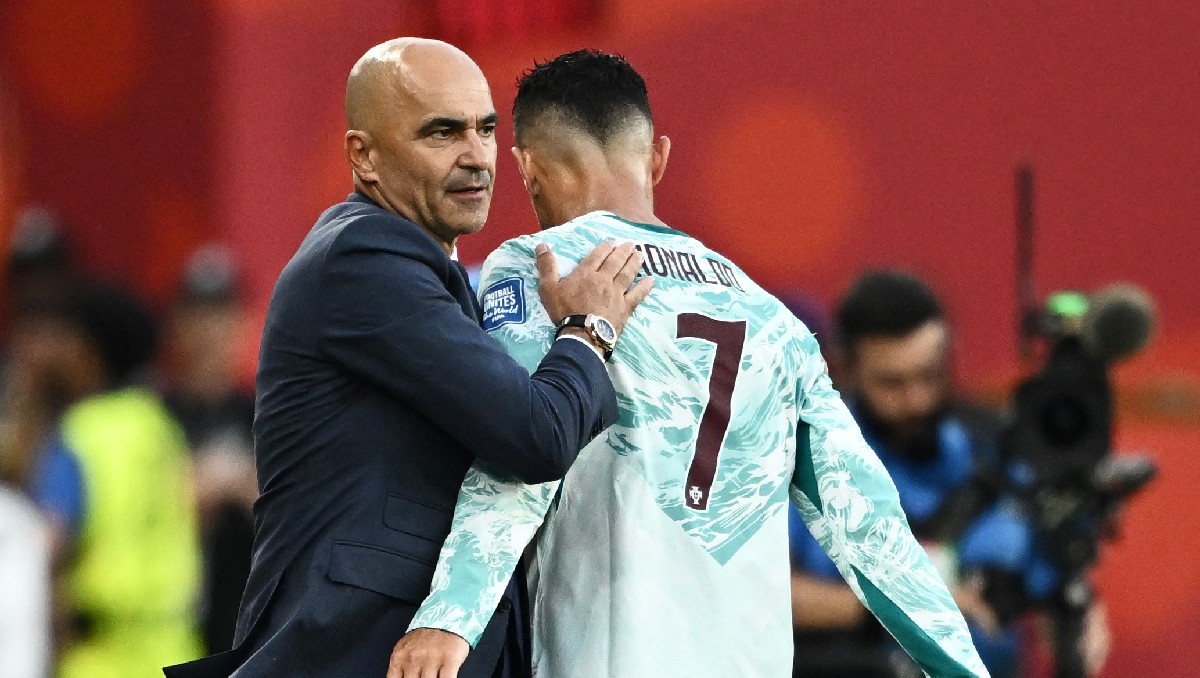 La reacción de Cristiano Ronaldo al salir de cambio en el Portugal vs Croacia (Reuters)