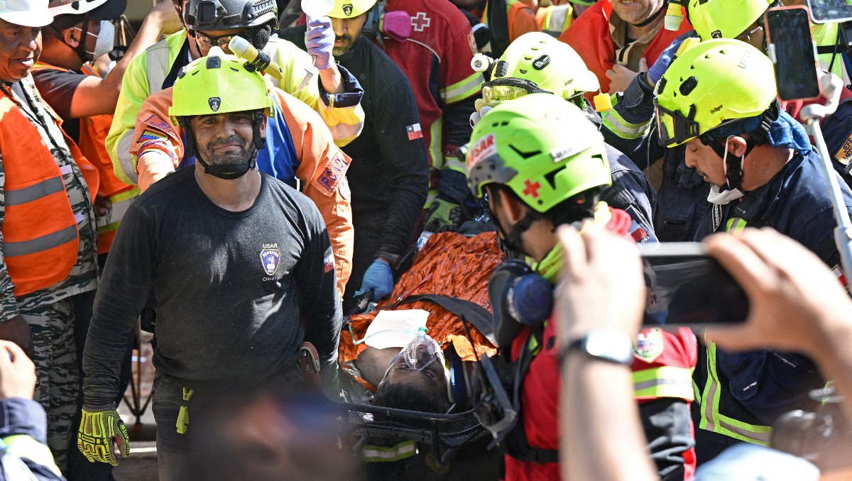 Este rescate fue uno de los más complejos que los brigadistas involucrados han presenciado | Foto: AFP