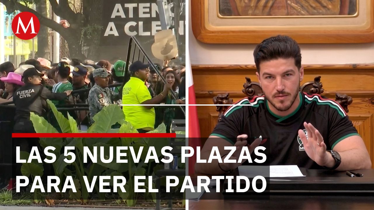 Samuel García cierra Parque Fundidora y abre 5 espacios nuevos en Monterrey para ver a México