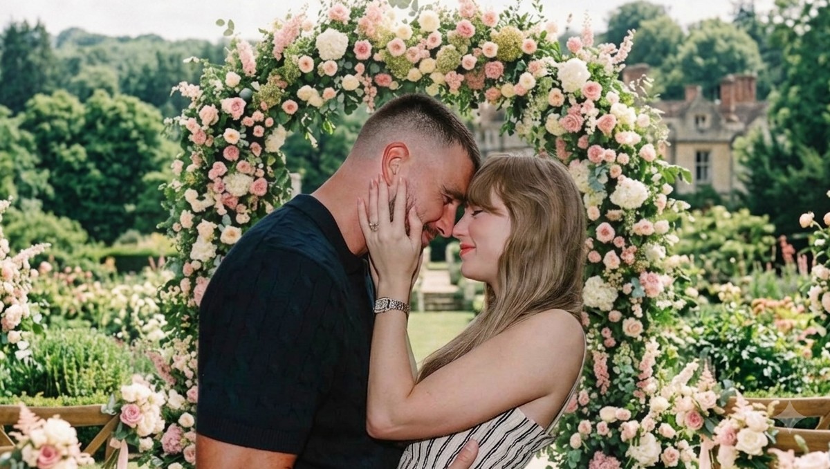 Taylor Swift y Travis Kelce (IG: @taylorswift)
