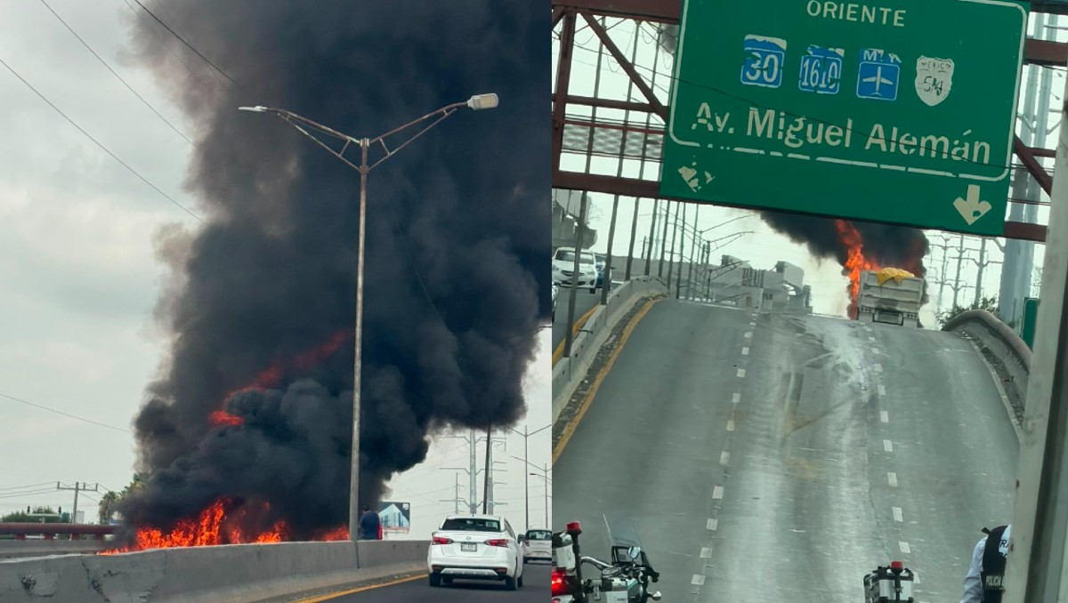 El incendio mantuvo congestionadas a otras arterias, como el propio Arco Vial y, principalmente, el bulevar Carlos Salinas de Gortari. | Especial