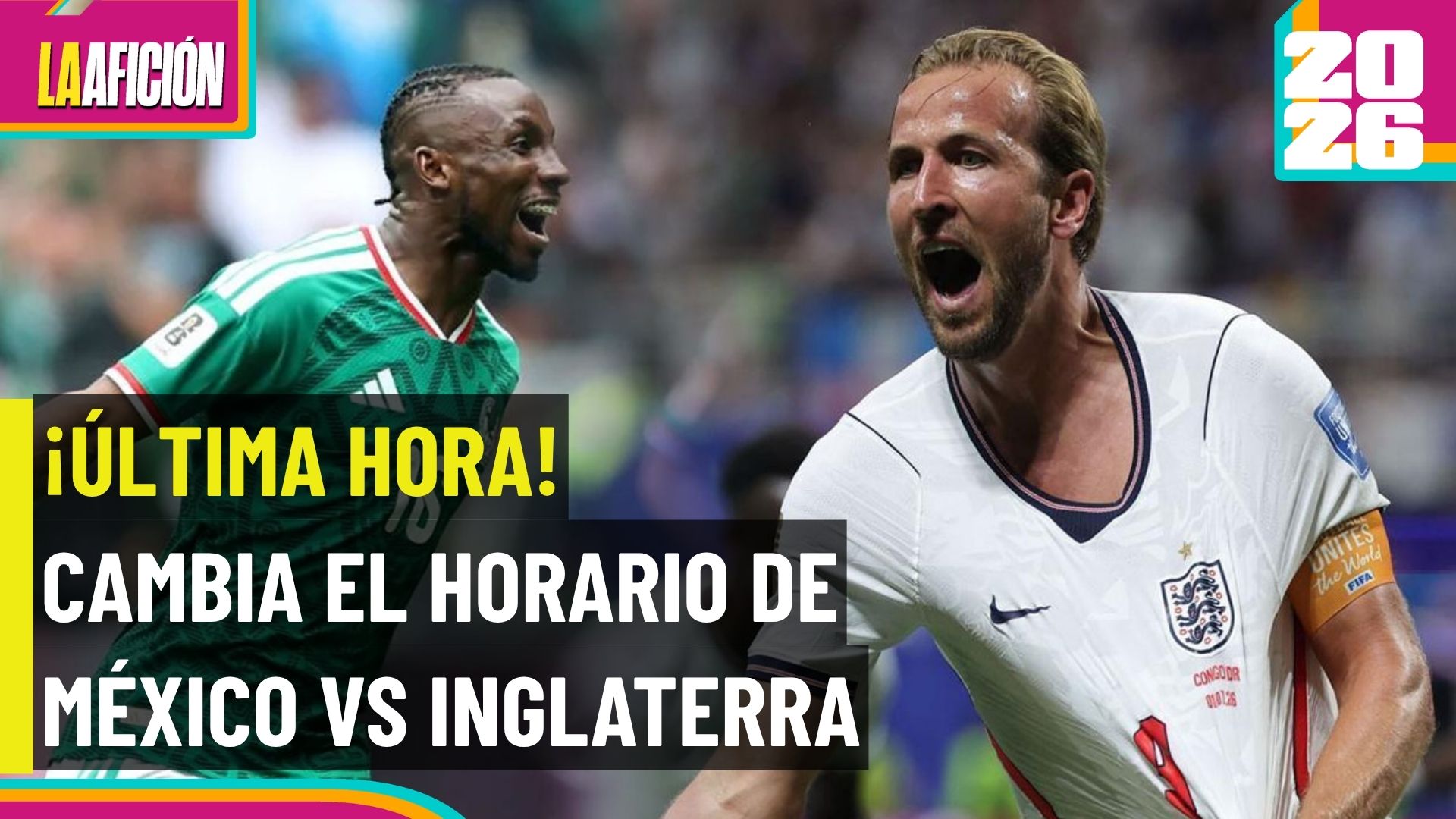 Partido de México contra Inglaterra cambia de horario; esta es la nueva hora