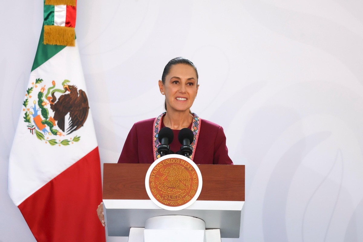 La presidenta Claudia Sheinbaum en La Mañanera del Pueblo. | Especial
