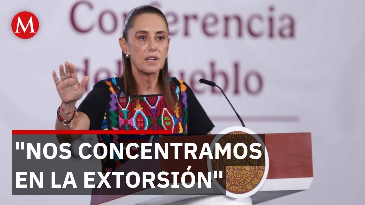 Sheinbaum va por la erradicación de la extorsión en Michoacán