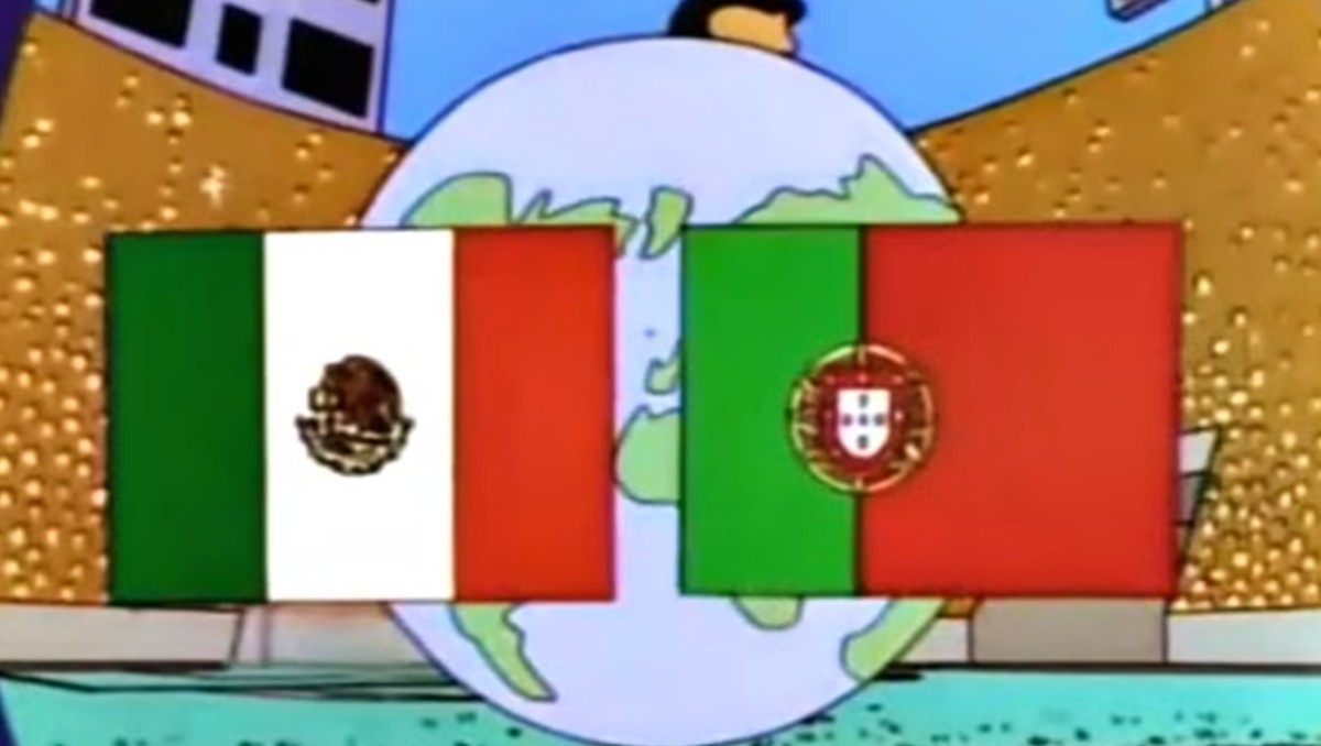 Los Simpson realizaron un capitulo en donde México y Portugal disputaban un partido. | FOTO: Captura de pantalla Los Simpson