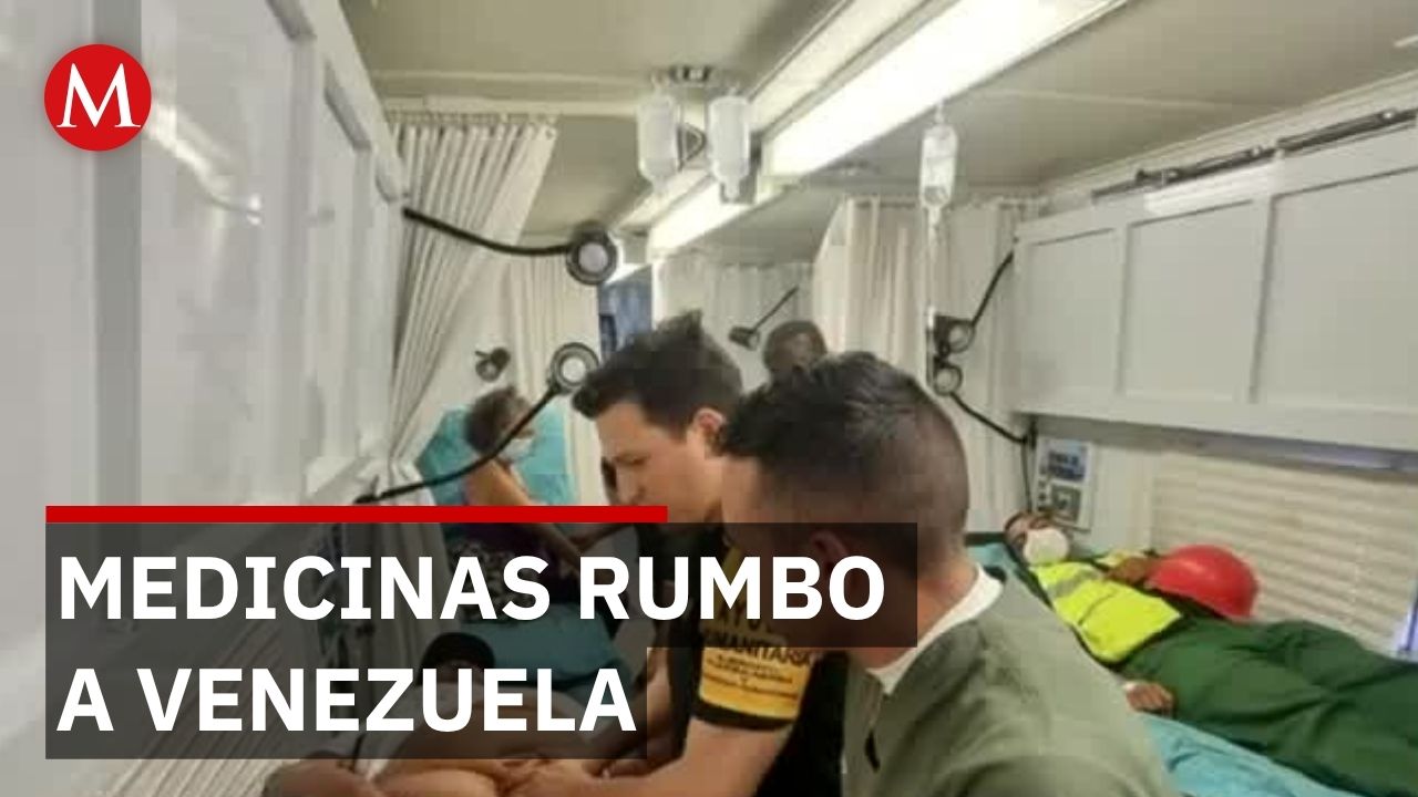 Armada de México carga 400 toneladas de medicinas y plantas tratadoras rumbo a Venezuela