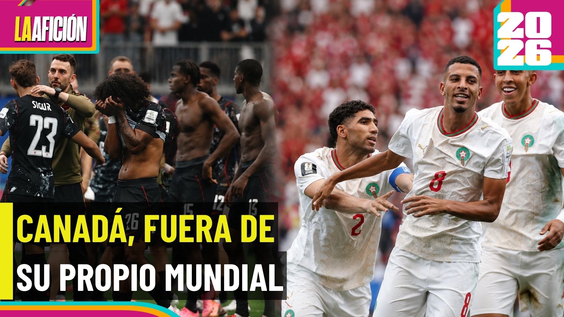 ¡Cayó el primero! Marruecos elimina a Canadá y avanza a Cuartos