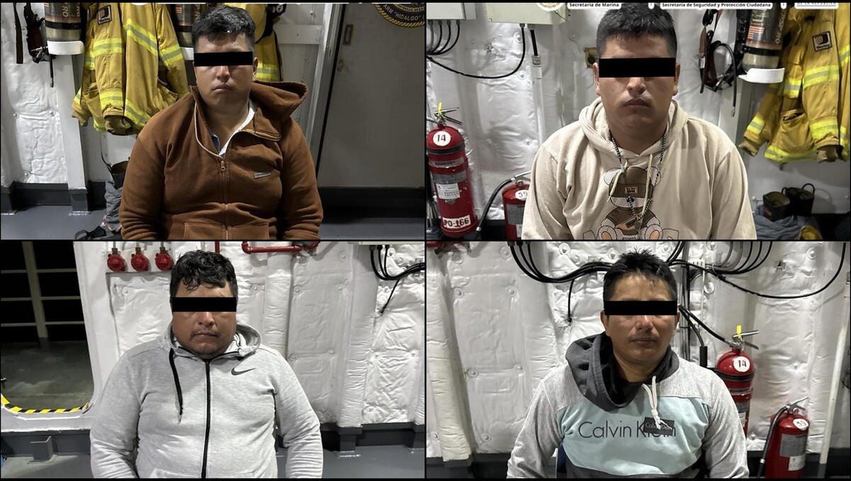 Los detenidos fueron capturados durante un vuelo de patrullaje marítimo. | Foto: Especial