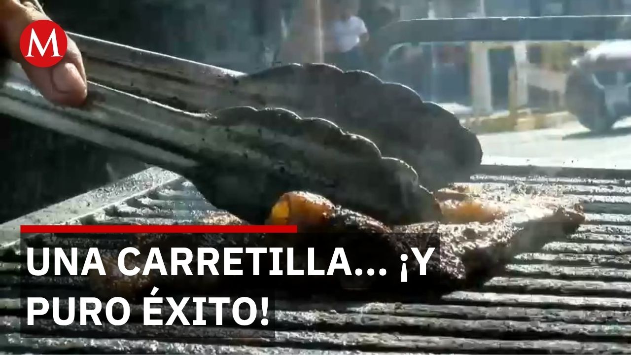 El asador sobre ruedas que conquista Monterrey durante el Mundial
