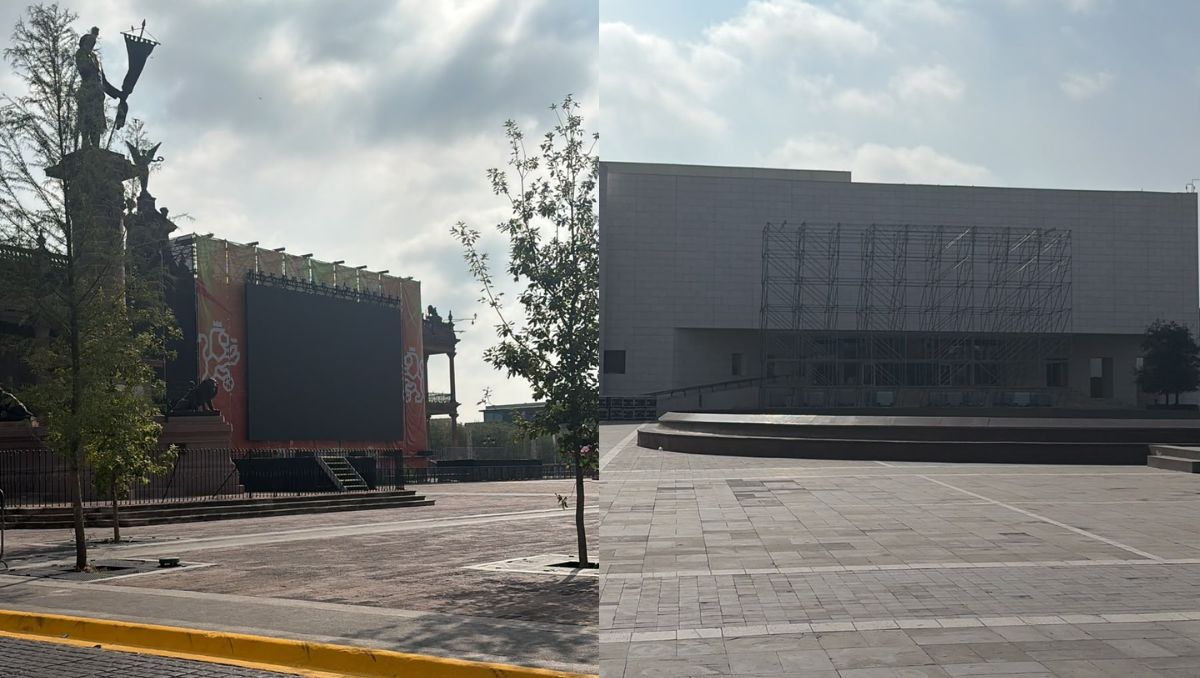 Inició el montaje de estructuras, pantallas gigantes, equipo de audio y vallas metálicas en distintos puntos del Centro. Susana Paredes