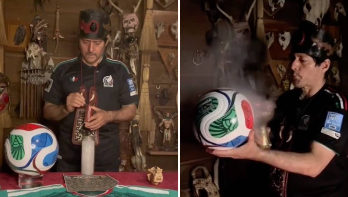 Brujo de Catemaco hace ritual para que México pase los octavos
