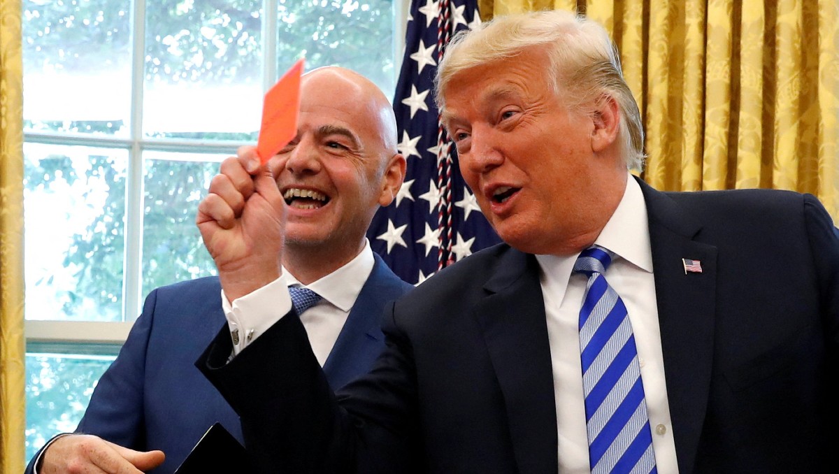 Trump pidió a Infantino que revisara la tarjeta roja de Balogun