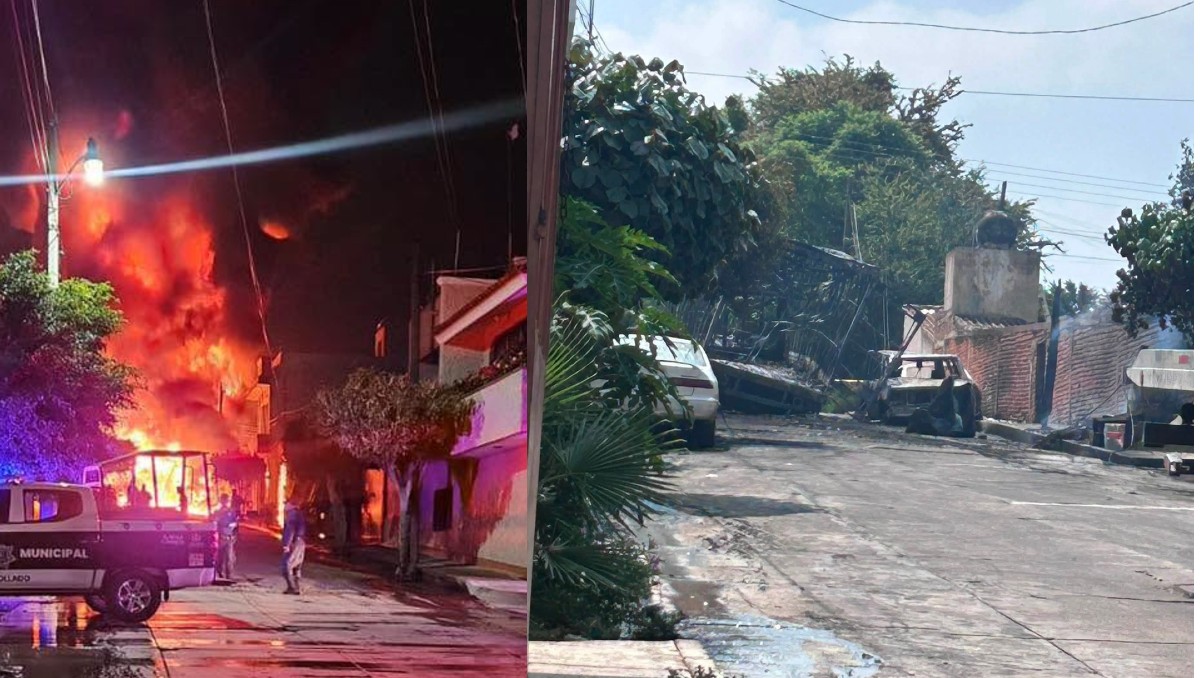 La explosión de un camión que transportaba hidrocarburo provocó un fuerte incendio. (Cortesía)