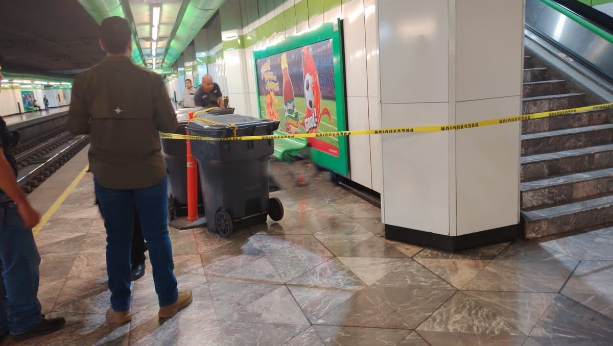 El hombre fue localizado en la estación Fundadores. Foto: Especial