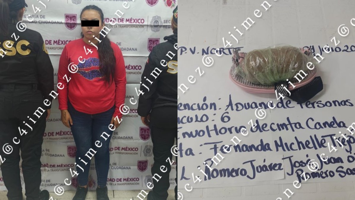 Un litro de tequila y medio kilo de mota: descubren intento de contrabando en cárceles capitalinas | X: @c4jimenez