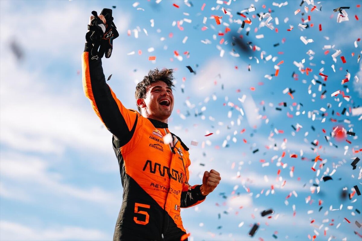 Patricio O'Ward  se llevó la victoria en el round 11 de la Indy Car. | Foto:  México Grand Prix