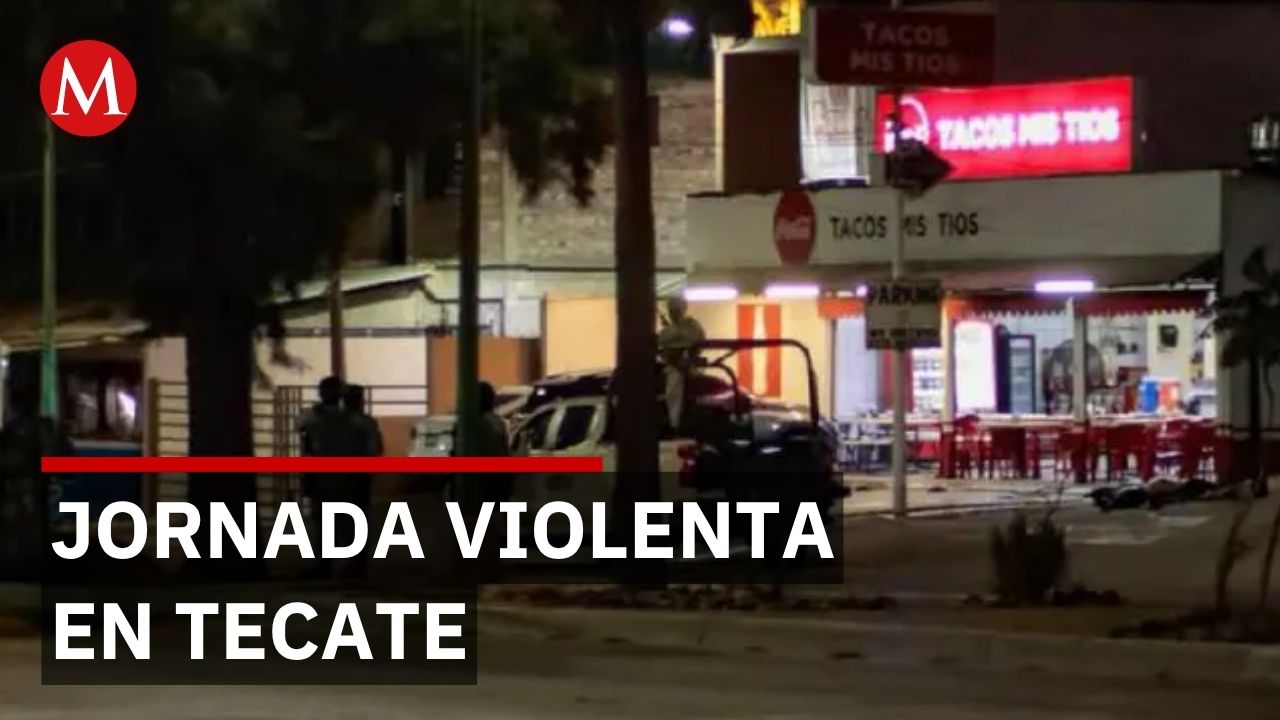 Cinco personas fueron asesinadas en distintos ataques registrados en Tecate, Baja California