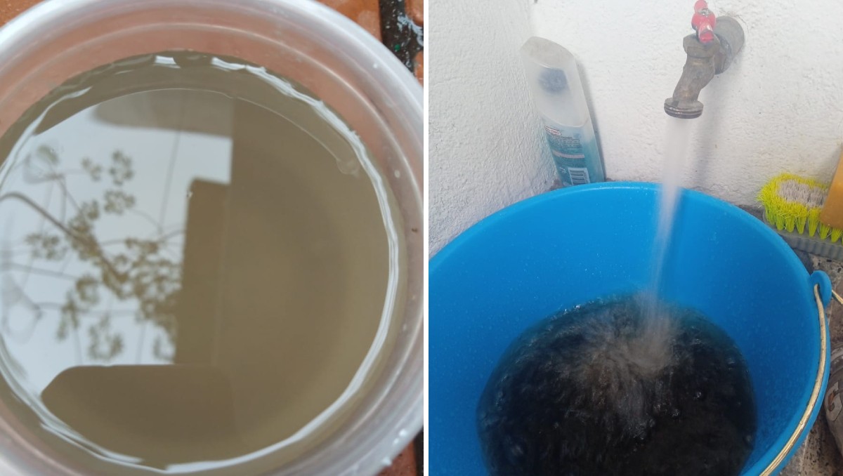 Agua que llega a vecinos de la colonia Americana en Guadalajara durante junio de 2026 (Josefina Ruiz)