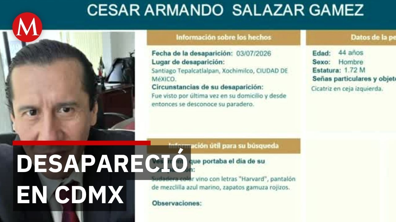 Buscan a César Armando Salazar: cicatriz en ceja y sudadera Harvard para localizarlo