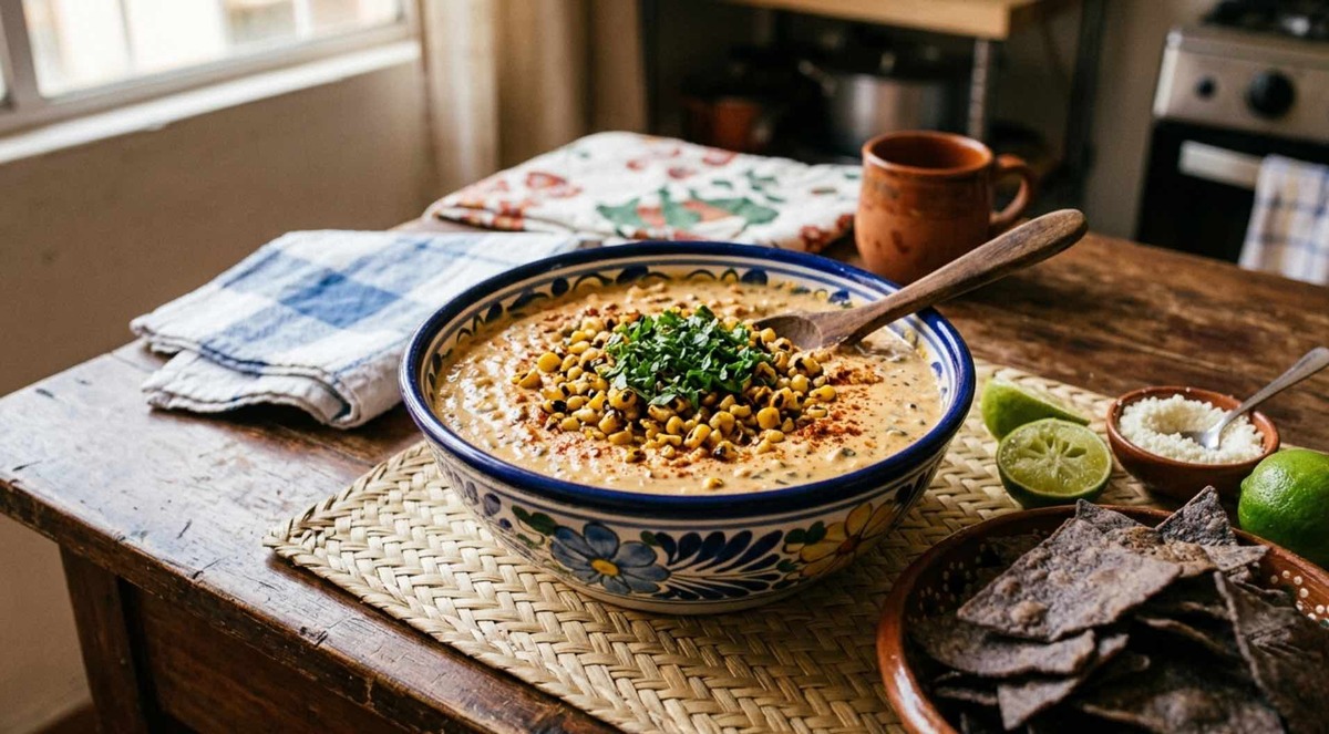 Dip de esquites al estilo callejero. | MILENIO IA
