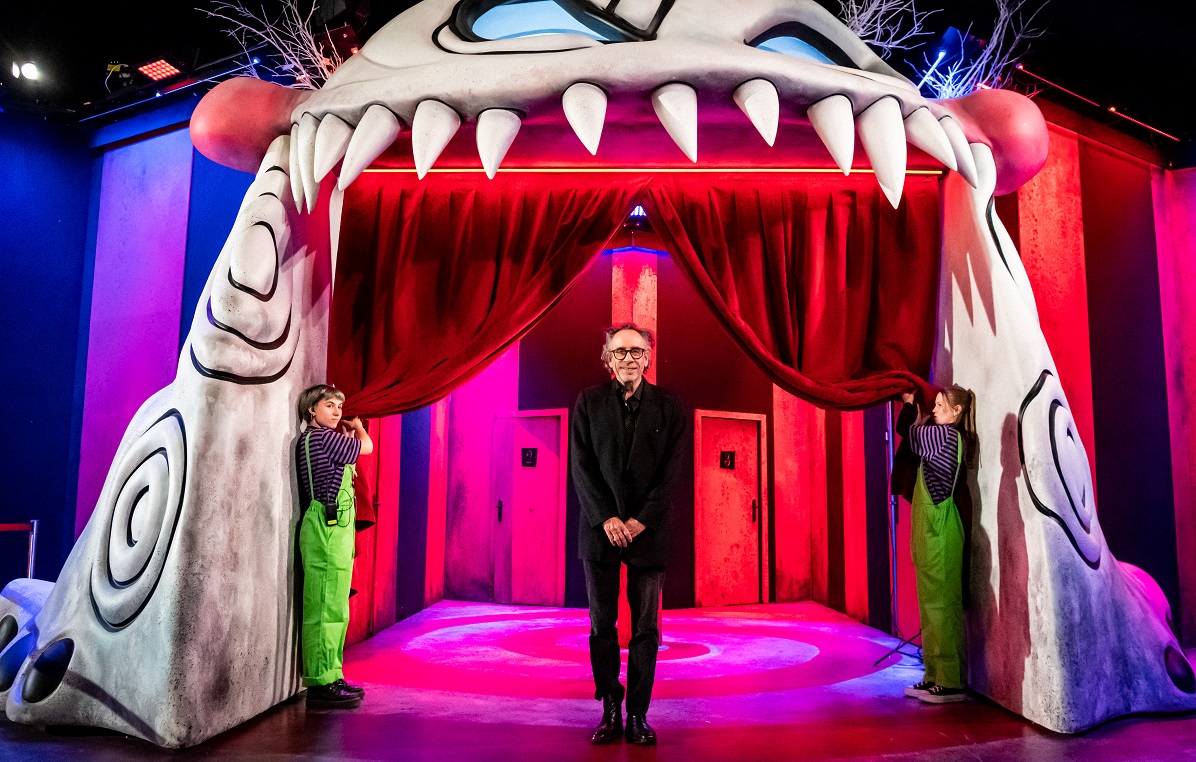 La exposición del cineasta e ilustrador Tim Burton se presenta en el Centro Convex. (Cortesía)