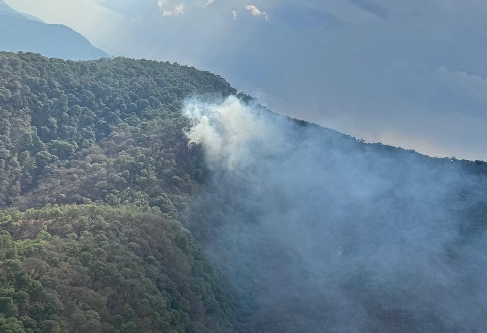 Incendio en la Sierra de Quila. (Archivo)