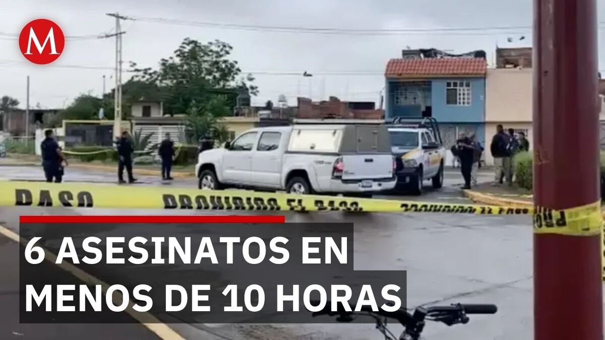 Jornada violenta en Guanajuato deja 6 muertos. Se reportan familias afectadas