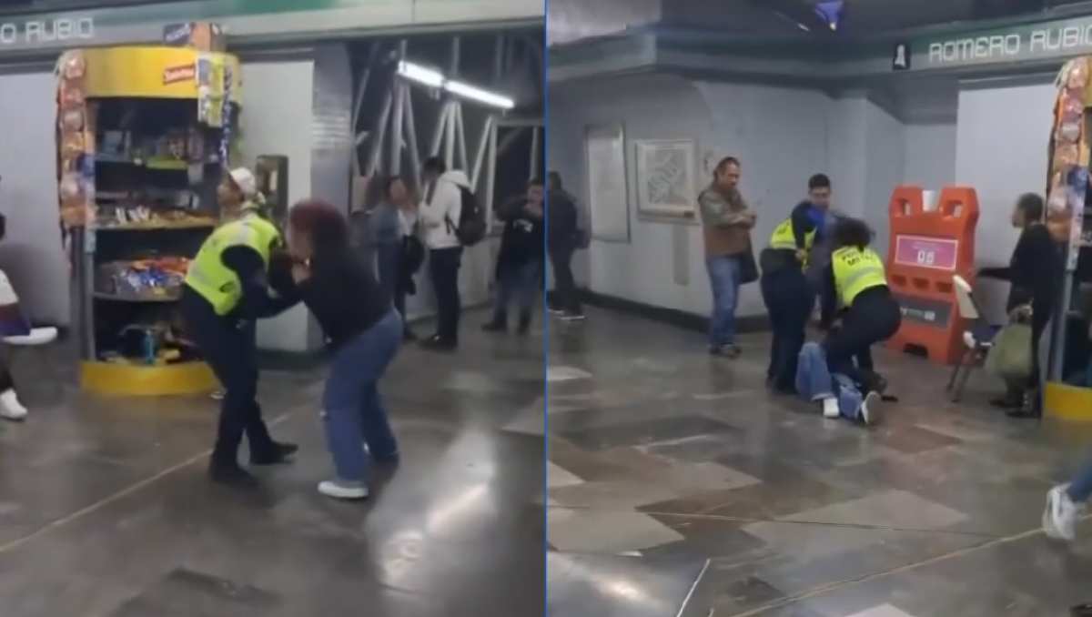 La pelea se registró en la zona de comercios de una estación de la Línea B. | Foto: RRSS