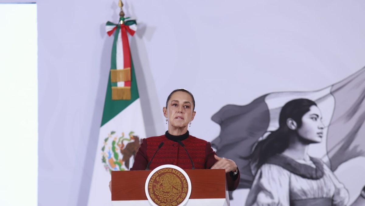 Presidenta de México en la conferencia matutina hoy 6 de julio. | Foto: Juan Carlos Bautista