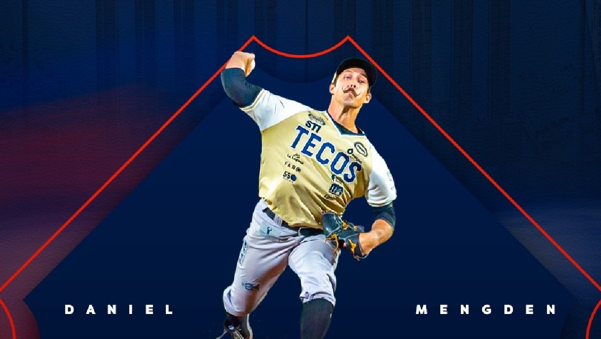 Refuerzo de lujo de cara a los playoffs. El lanzador Daniel Mengden llega a los Sultanes de Monterrey para blindar el roster. (X @SultanesOficial)