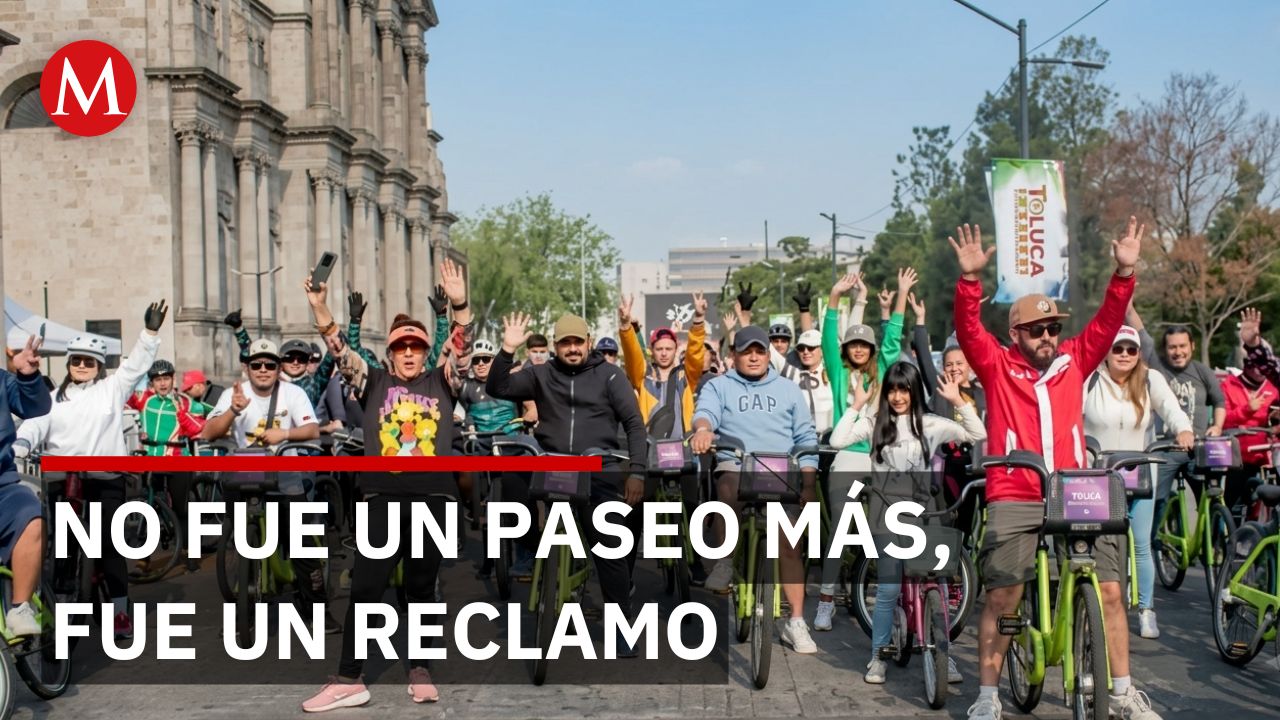 Rodada de 700 ciclistas en Toluca exige al gobierno garantizar seguridad en vías públicas