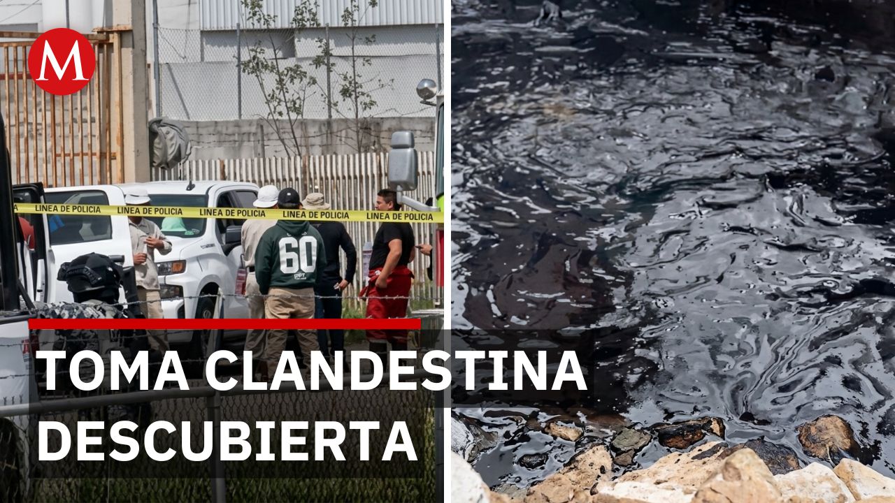 Vecinos de Pachuca descubren toma clandestina de combustible mientras autoridades controlan derrame