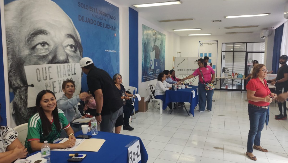 En la zona sur se registró una baja participación de los militantes blanquiazules. (Cortesía)
