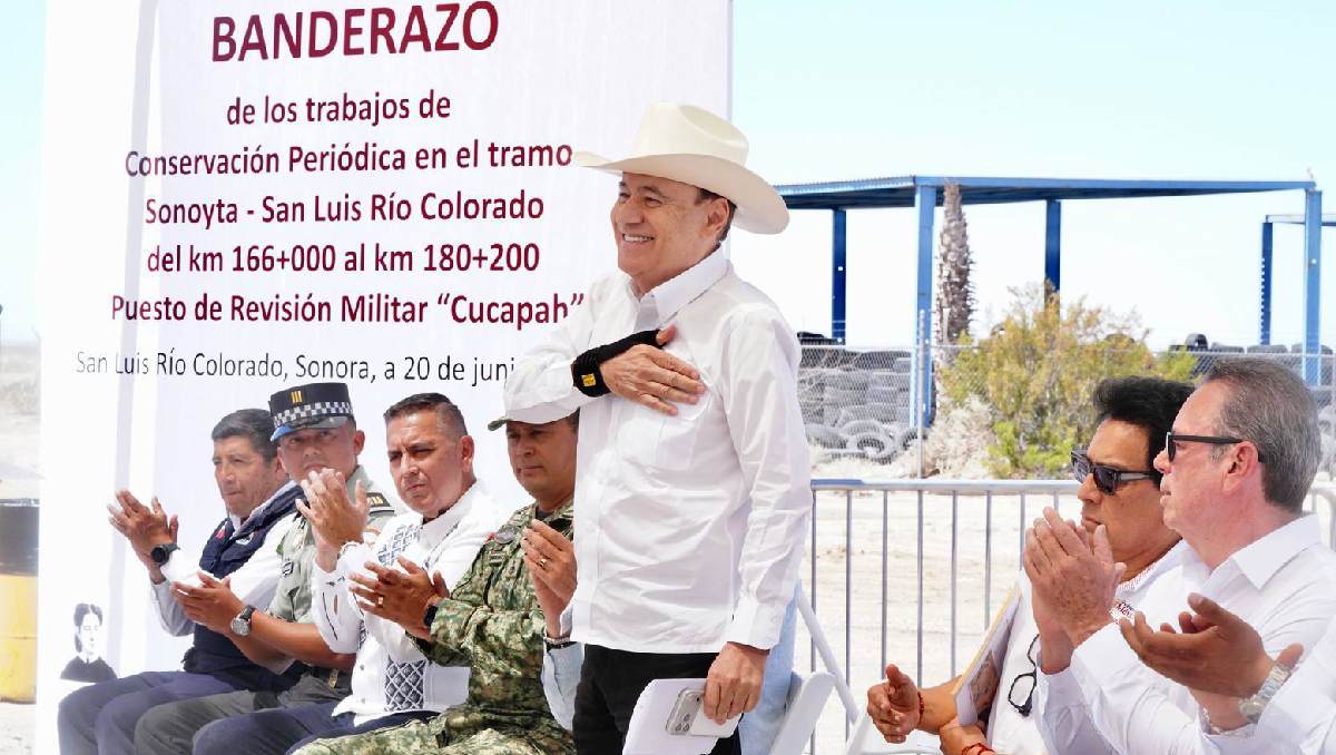 Durazo da seguimiento a obras carreteras en Sonora. | Especial