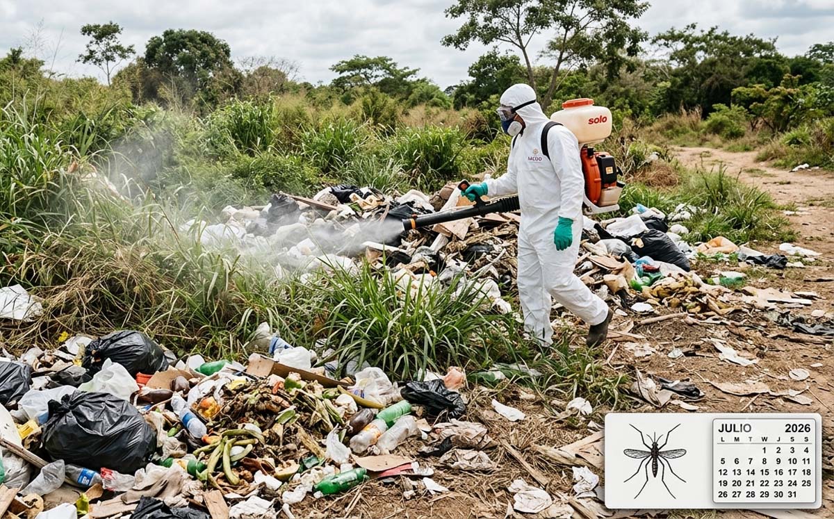 Fumigación para prevenir mosquito. | Foto: Generada con Inteligencia Artificial