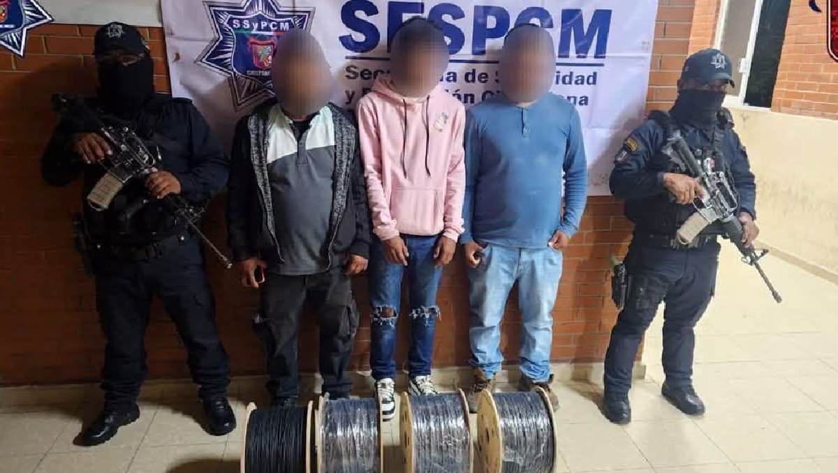 Hombres detenidos por asunto de robo. | Especial