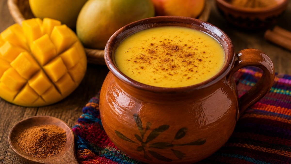 Imagen ilustrativa de atole de mango (IA)