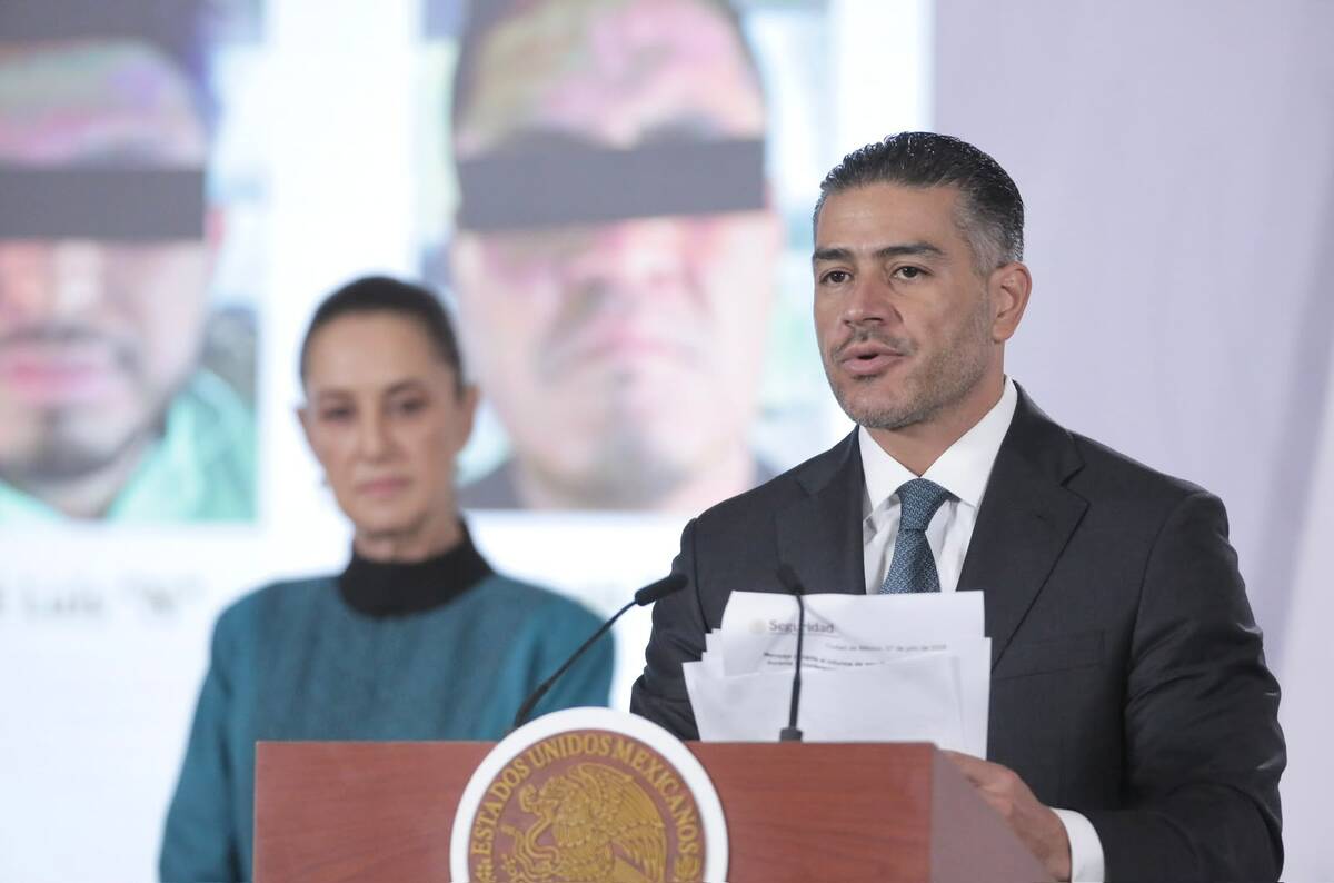 Omar García Harfuch informó cuáles han sido los golpes relevantes contra el narcotráfico en Sinaloa. | Foto: Ariel Ojeda
