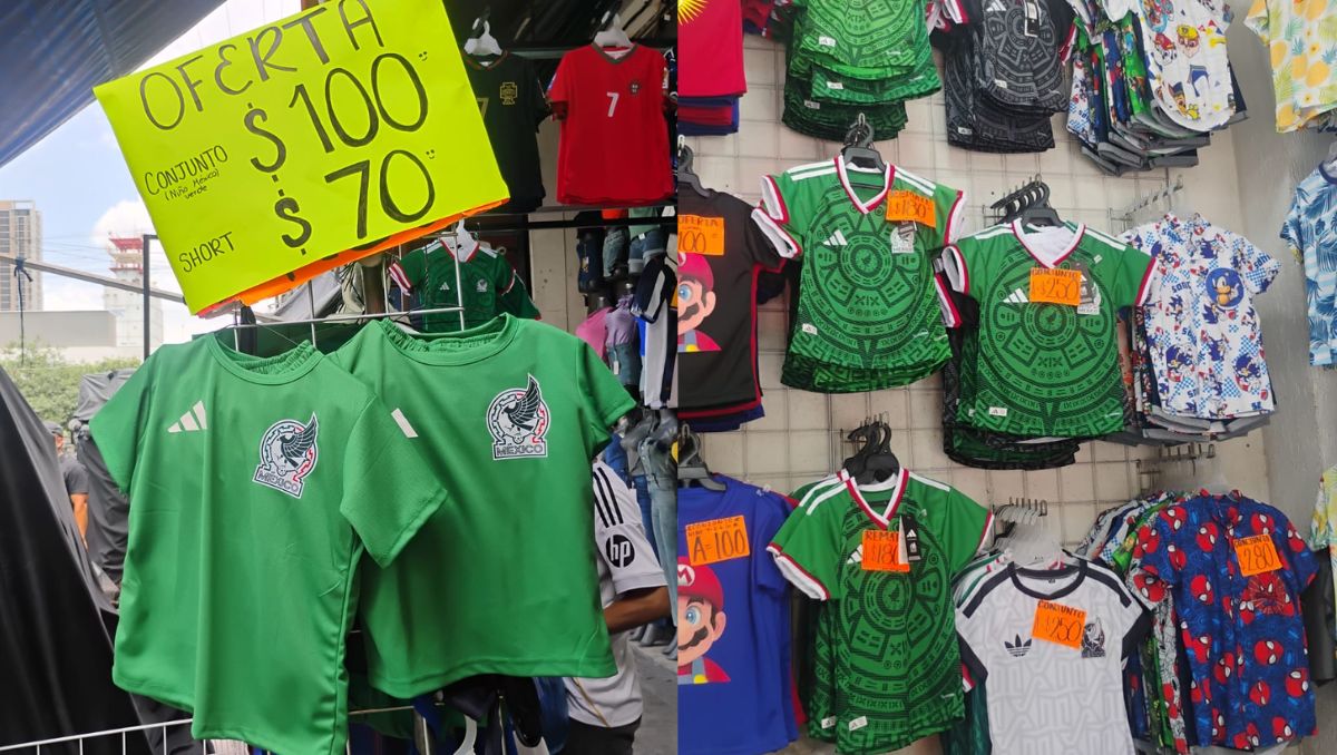 Tiendas del Centro de Monterrey bajaron los precios de las playeras de México. | Sandra González
