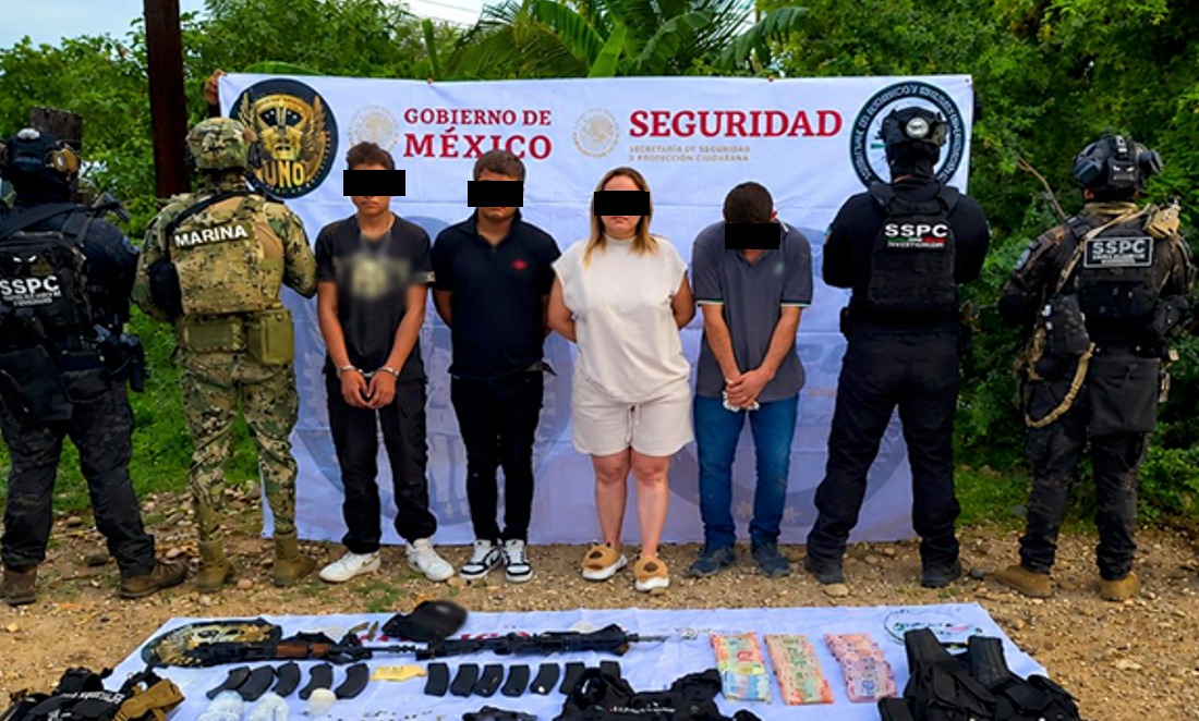 Las acciones se realizaron en Culiacán, Mazatlán y El Rosario como parte de la Estrategia Nacional de Seguridad. | Especial