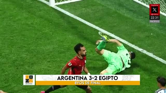 Argentina vence 3-2 a Egipto en partido polémico por gol anulado que todos vieron entrar