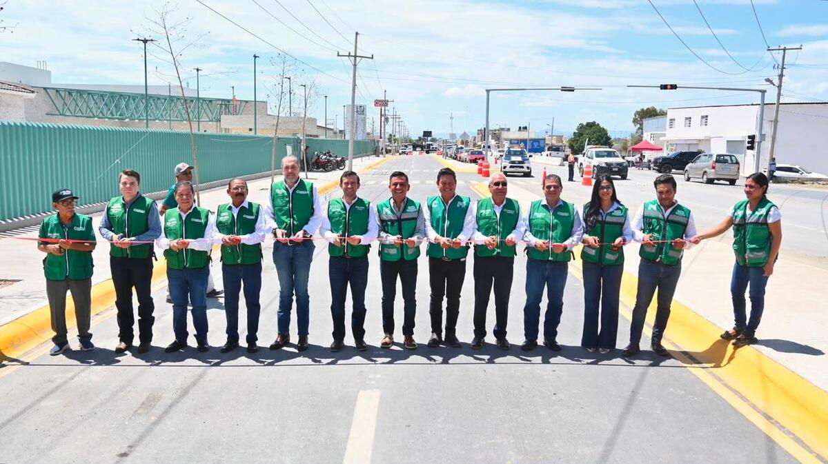 Coahuila entrega ampliación de acceso al Hospital 79 en Matamoros.| Cortesía.