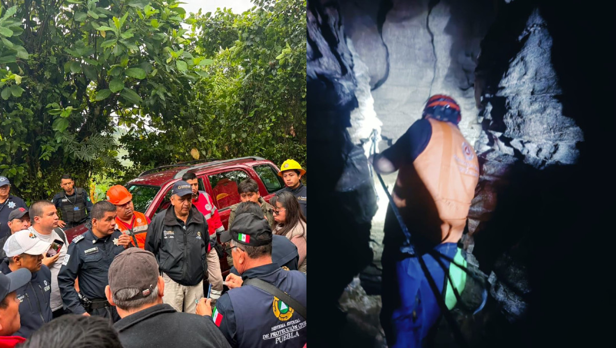 Encuentran a turista sin vida en grutas de Cuetzalan | Cortesía PC Puebla