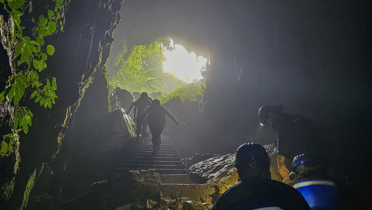 Grutas de Cuetzalan: Turistas quedan atrapados tras intensas lluvias en Puebla | Cortesía Hola Cuetzalan