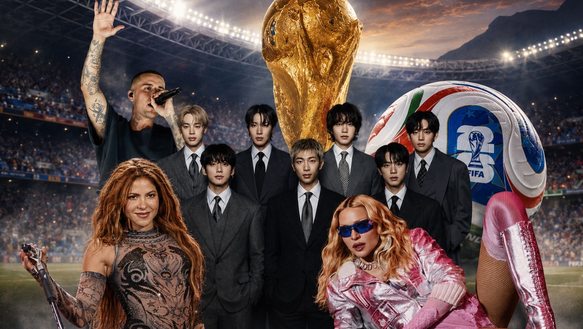 Oficial. Justin Bieber se une a BTS, Madonna y Shakira para el show de medio tiempo de la Final del Mundial 2026 (Foto: IA M2)