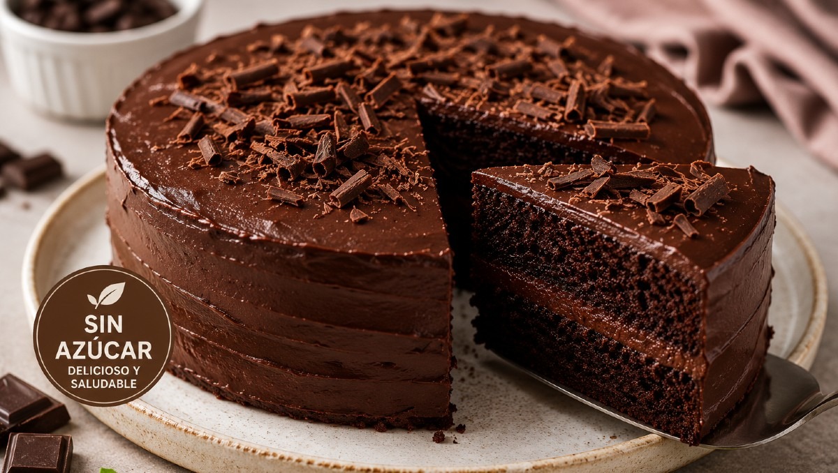 Receta: pastel de chocolate sin azúcar, ni harinas. | IA