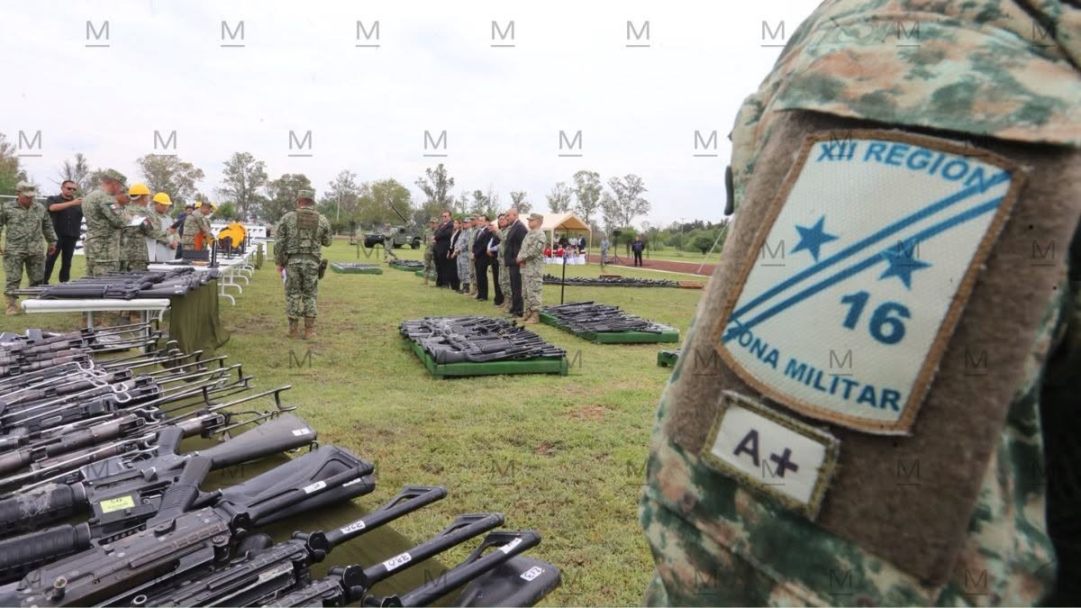 El armamento fue asegurado durante operativos permanentes realizados por elementos de seguridad estatales y federales. | Dany Béjar.