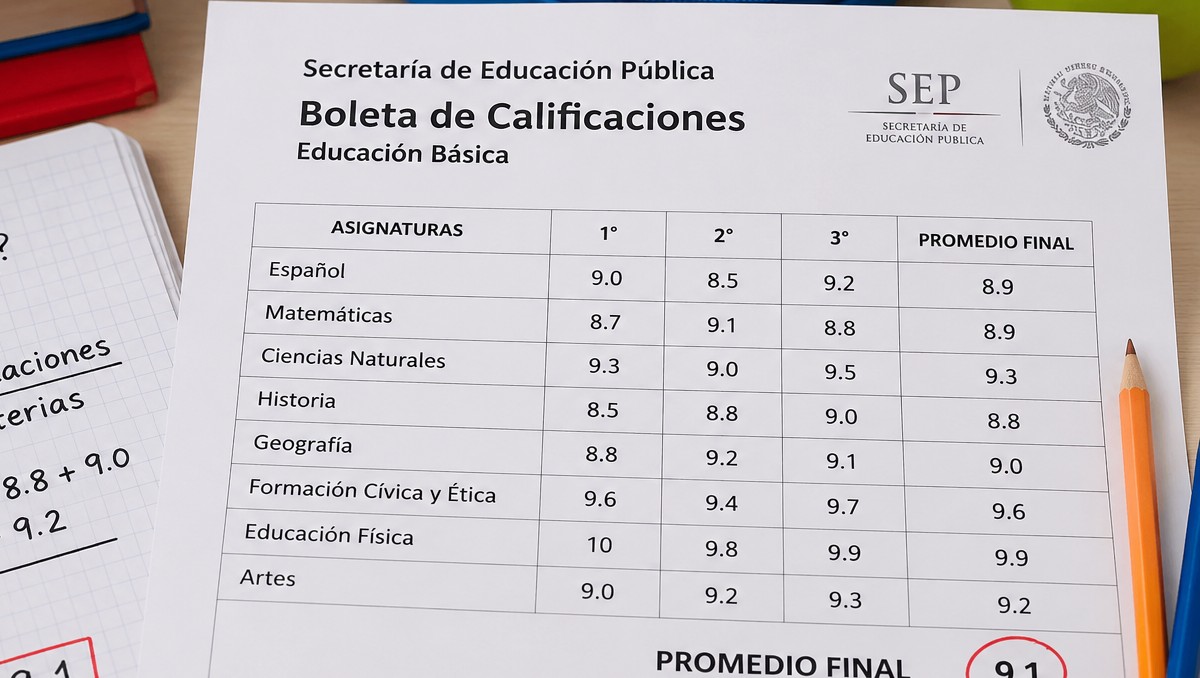 Así se promedia la calificación final de cada estudiante | IA DISCOVER